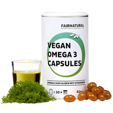 Cápsulas veganas de ômega 3 feitas de algas