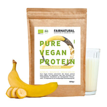 Proteína em pó vegana orgânica de banana sem soja