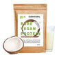 Proteína vegana orgânica em pó de coco sem soja