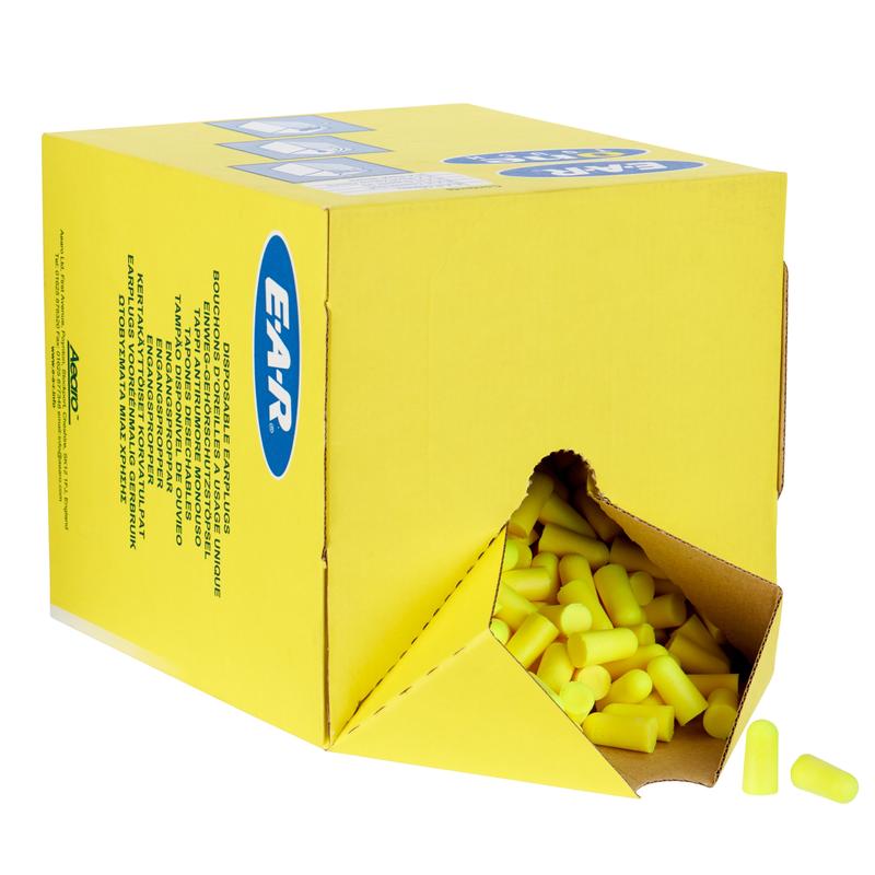 Tampões auditivos 3M™ E-A-Rsoft™ Yellow Neons™, bolsa de recarga, PD-01-010 | Pacote (500 pares)